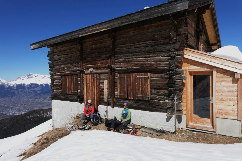 Arrêt pique-nique à L'Arpette à 2320 m