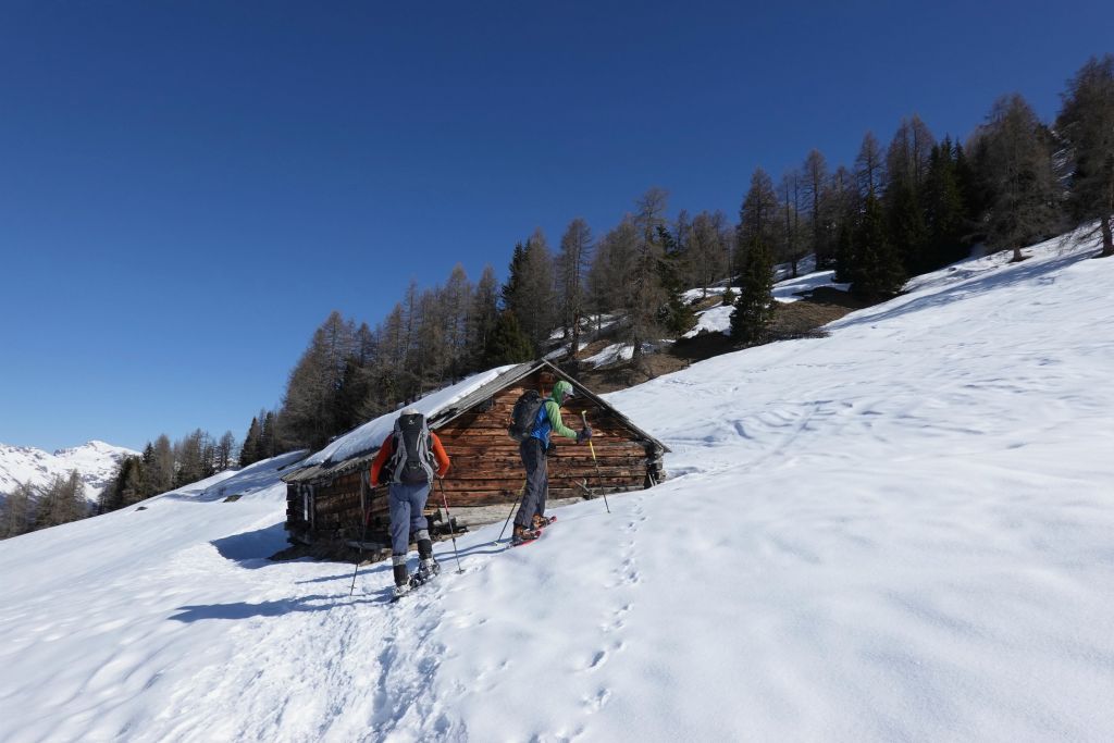 La cabane de Pramosson à 2160 m