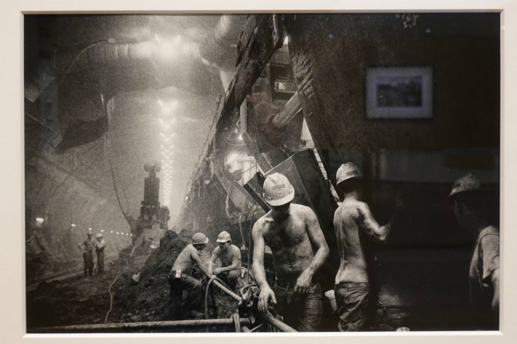 Travail dans le tunnelier sous la Manche, 1990