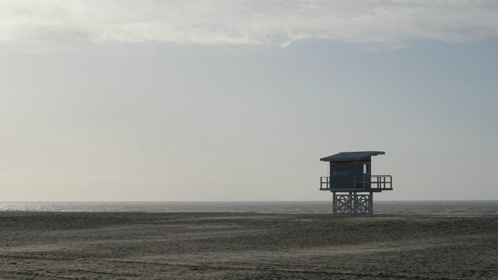 Sur la plage à Deauville