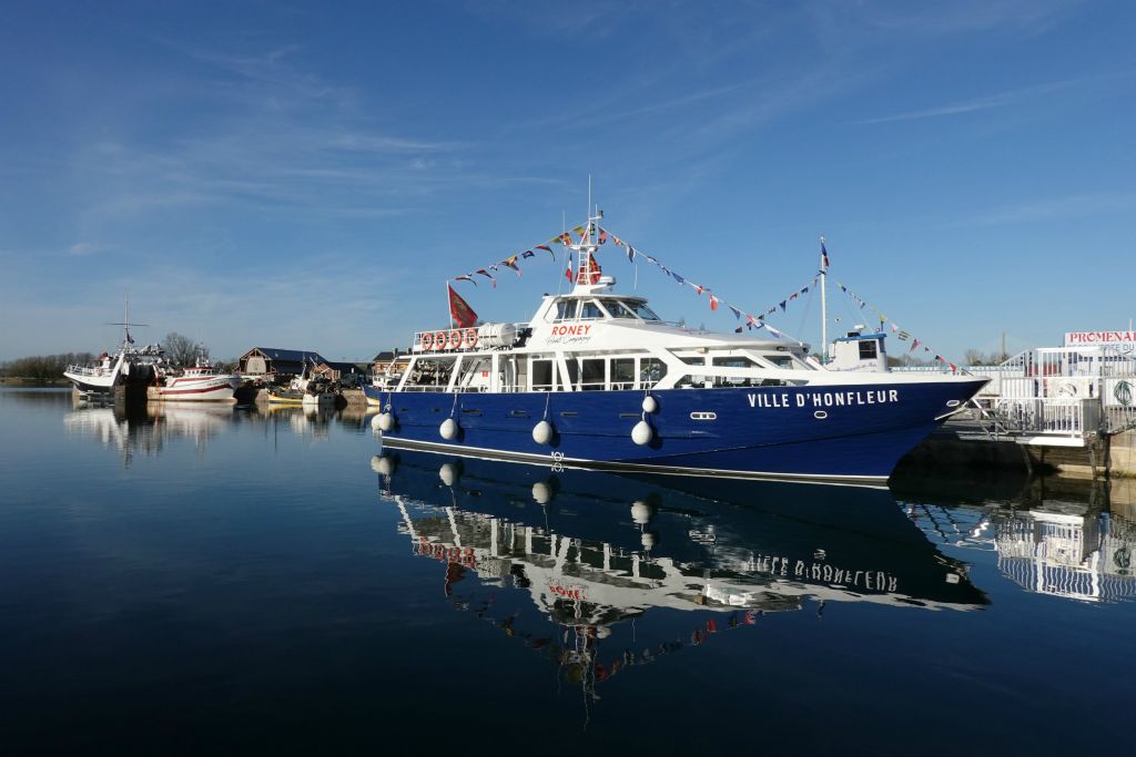 Arrivée à Honfleur, le plus à l'est de notre périple. Ici l'Avant-Port