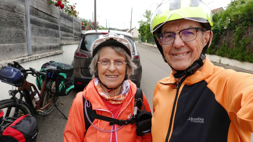 Retour à Auxerre , fin de l'étape de 76 km. Beau périple de 433 km en Bourgogne !