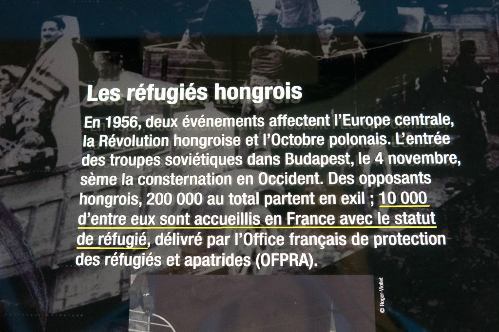 Capacité d'accueil de la France  de réfugiés hongrois en 1956