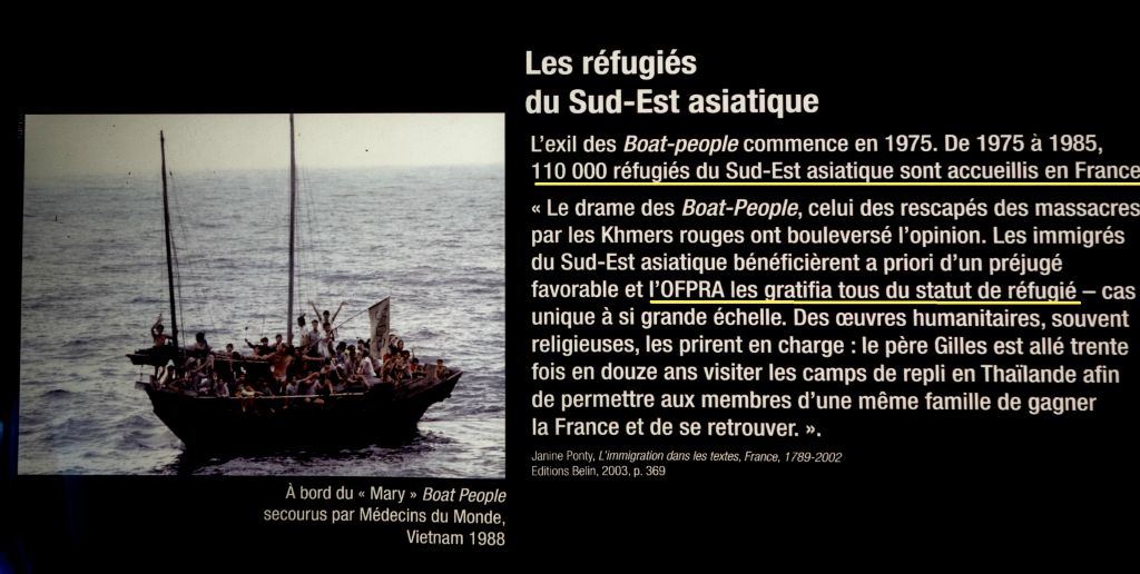 Capacité d'accueil de la France  de réfugiés du Sud-Est asiatique entre 1975 et 1985